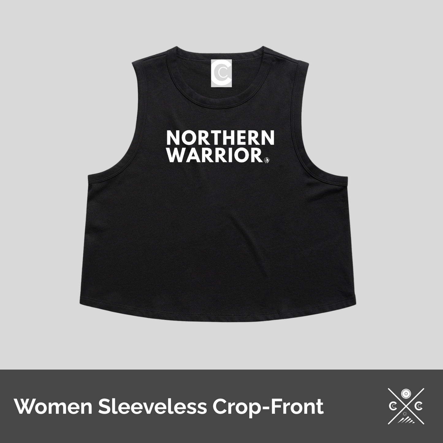 Womens Sleeveless Crop - Lift In The Lakes