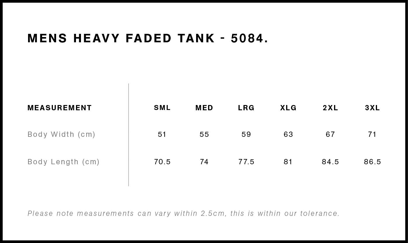 Men's Heavy Faded Tank